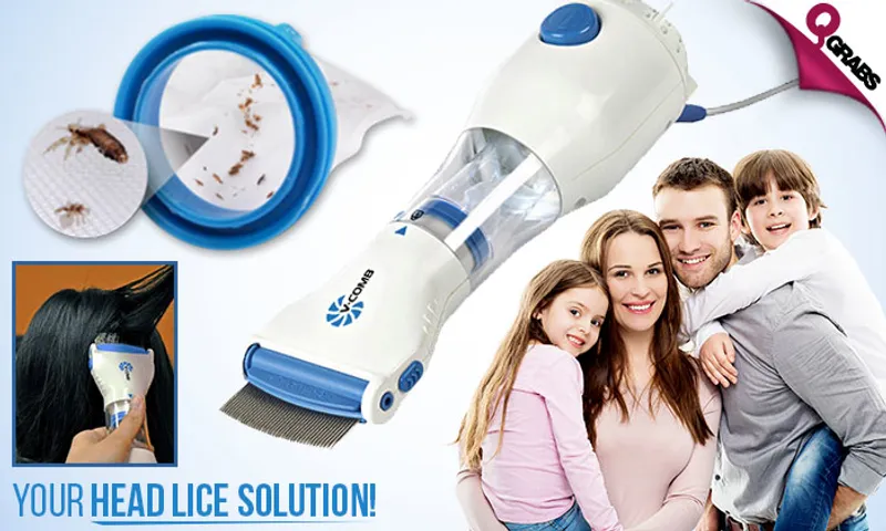 Licetec V-Comb Electric Lice Remover + Capture Filter Box!